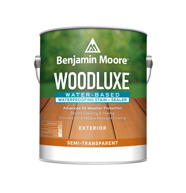 Woodluxe® Water-Based Exterior Stain - Semi-Transparent