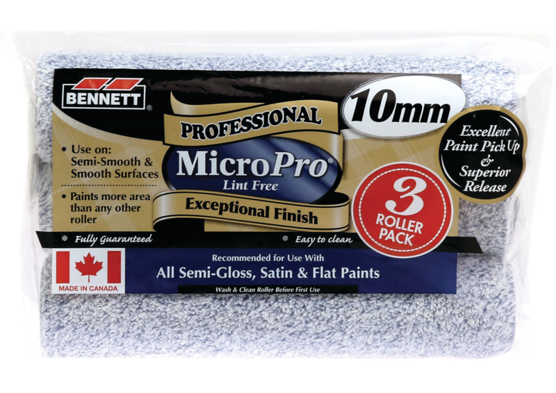 Bennett MicroPro Microfiber Roller - 3 Pack