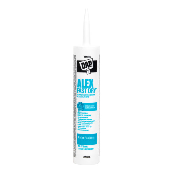 DAP Alex Fast Dry (Acrylic Latex Caulk Plus Silicone) White