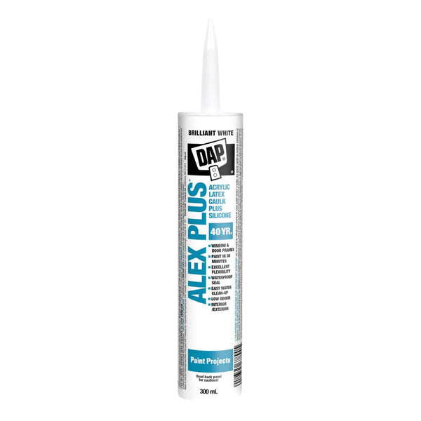 DAP Alex Plus (Acrylic Latex Caulk Plus Silicone) White